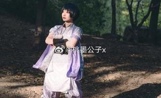 合影太欢乐了,桃墨公子和神鹿的美图套图来了!